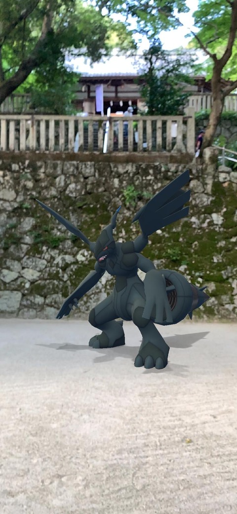 ポケモンと行く名所巡り 葛木坐火雷神社の境内 海豹屋 Kのblog