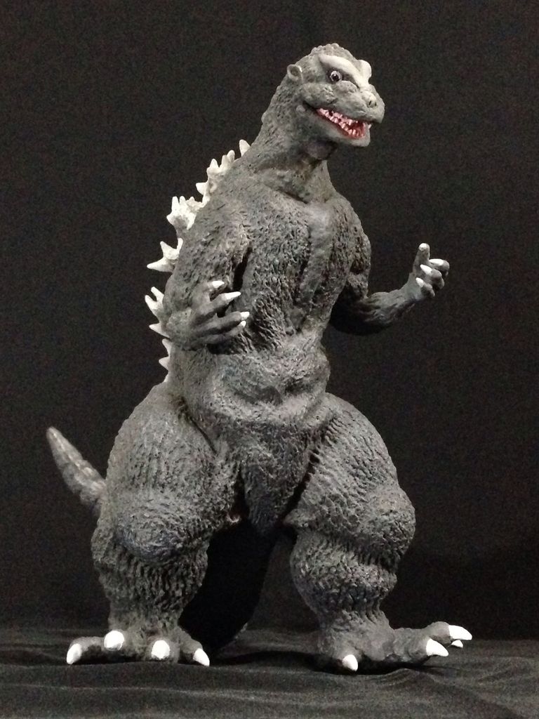 トイグラフ 初代ゴジラ ゴジラブルー色 赤目 シルバー塗装 特撮 東宝