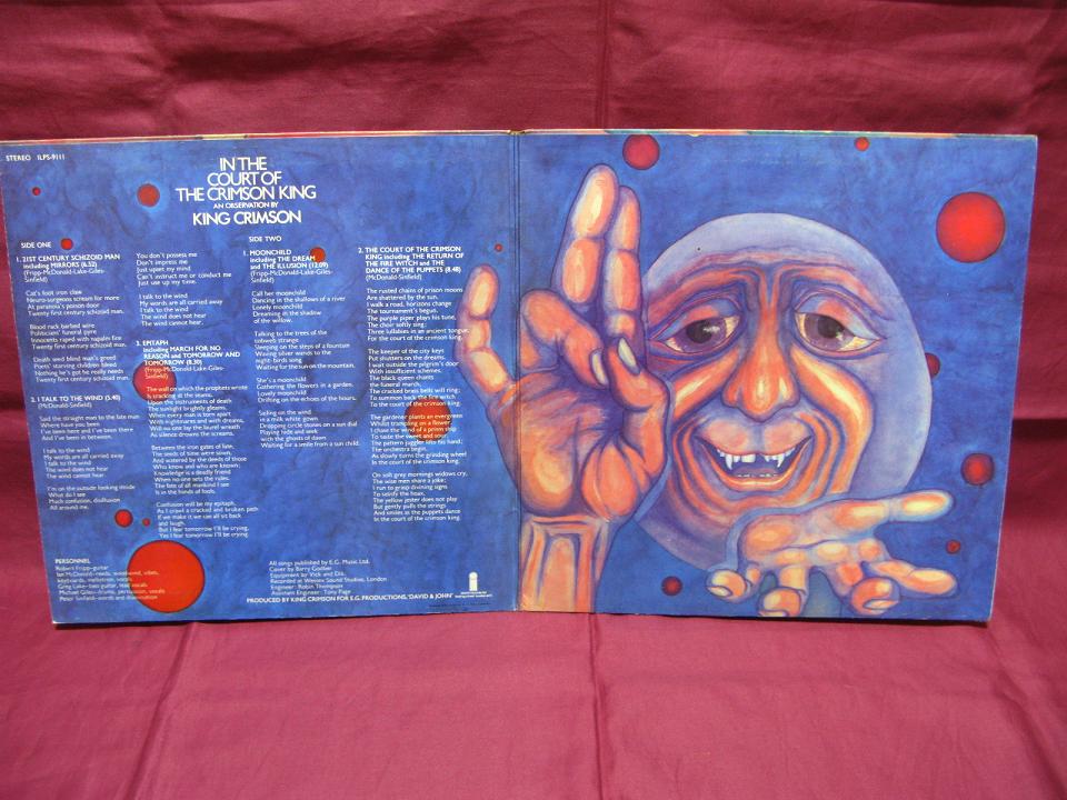 King Crimsonの1st【宮殿】最初版英国オリジナル・プレスが超高額落札 : アナログ・レコード ニュース