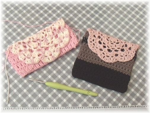 半円モチーフのポーチ じぇる ｓ クロスステッチから色々と