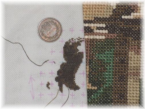 アメリカ　HAED社　25カウントクロスステッチ刺繍完成品 アメリカ HAED社 25カウントクロスステッチ刺繍完成品 初HAED