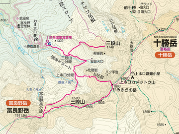 凌雲閣富良野岳MAP