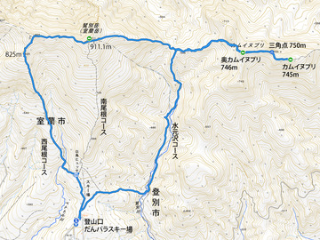 室蘭岳MAP