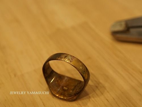 修理 K18印台リングのサイズ直し 手作り ジュエリー山口のblog 岐阜県関市
