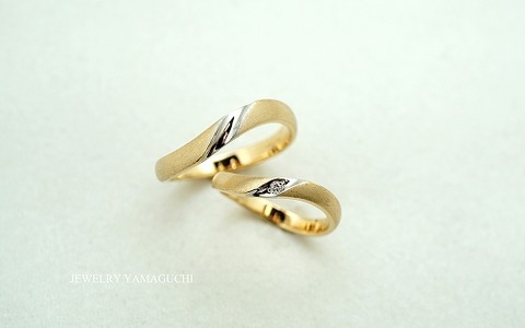 【結婚指輪】ゴールドとプラチナのコンビの結婚指輪 : 【手作り】ジュエリー山口のブログ