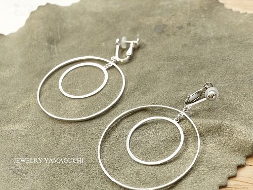 K18wg 二重の輪っかのイヤリング 手作り ジュエリー山口のblog 岐阜県関市 K18wg 二重の輪っかのイヤリング 手作り ジュエリー山口のblog 岐阜県関市