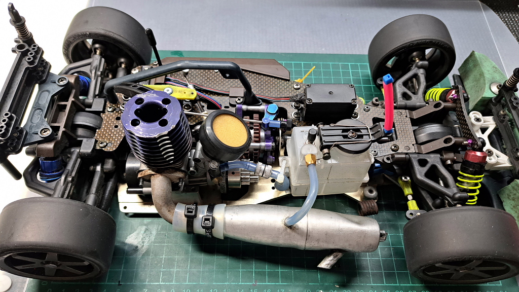 エンジンラジコン2速 TAMIYA RAIKIRI TG10-Mk.2 FS-12FZ(エンジンx2) Red RC » Tamiya TG10