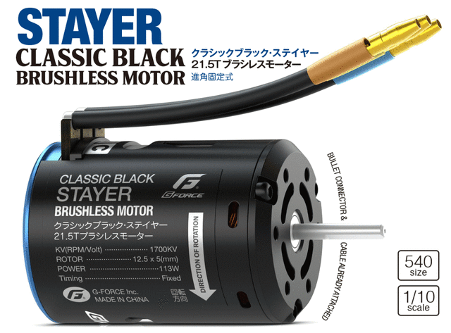 GFORCEから新しいブラシレスモーター発売「気持ちいい速さを長時間