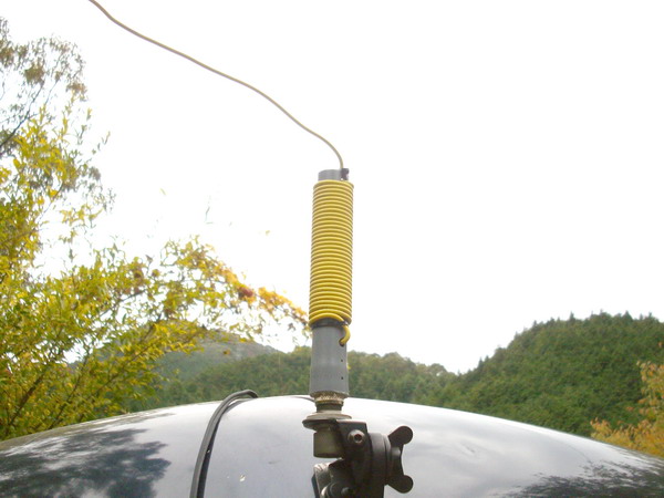 HF電信移動運用お手軽アンテナ : 4.75cm/sec
