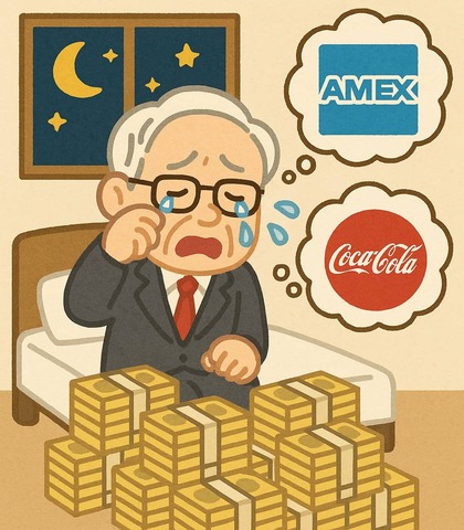 バフェット 現金45兆円を抱えてもはや買うものがないと夜中に泣く 取れる選択肢は「アメックス」か「コカコーラ」の買収くらい : なんJですの