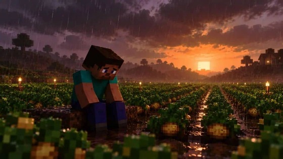 【悲報】GPT6Astraちゃん、マイクラを141時間プレイするも敵に全てを吹き飛ばされPTSD発症→イモ栽培しかしなくなる🥺 : なんJですの
