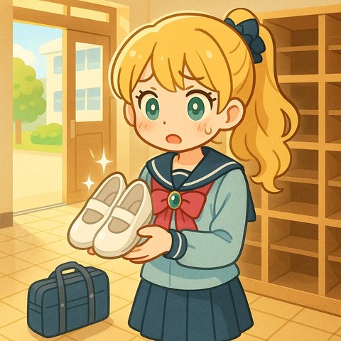 A_Girl_Finding_Her_Shoes_Turned_New