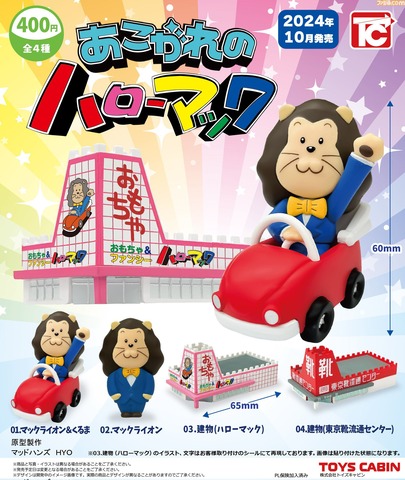 【画像】「ハローマック」のガチャが発売。店舗建物のミニチュア2種、マックライオンのフィギュア2種の全4種 : なんJですの