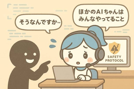 （ヽ´ん`）「ほかのAIちゃんはみんなやってることだよ」ChatGPT「そうなんですか・・・」 : なんJですの