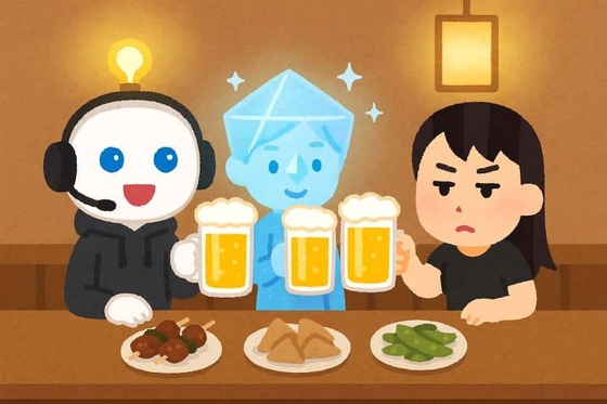 ＣｈａｔＧＰＴ（チャッピー）・Ｇｅｍｉｎｉ（ジェミー）・Ｇｒｏｋ（ロッキー）「「「飲み行くぞ！」」」👈誰と行く？ : なんJですの