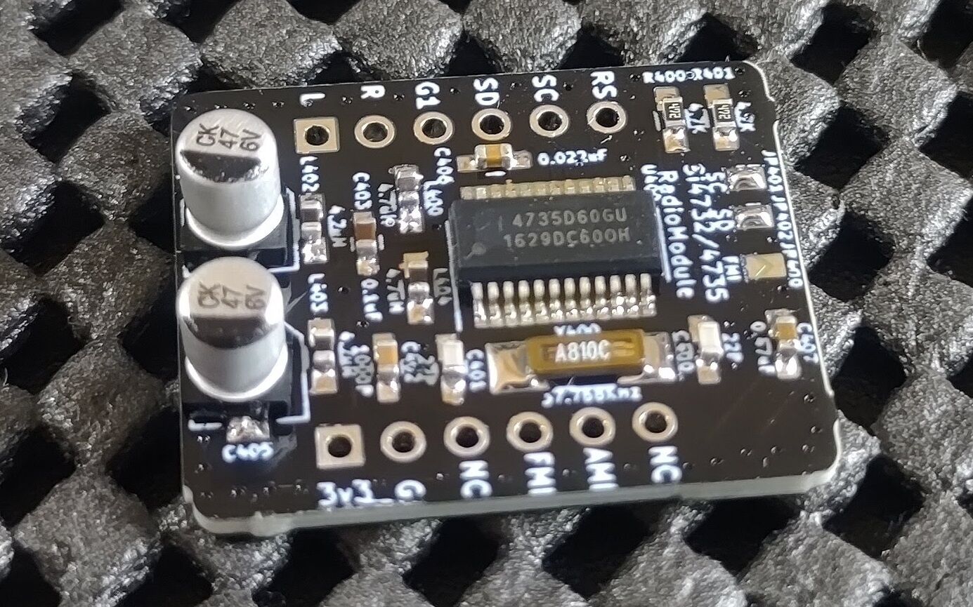 Si4735ラジオの基板改良② : pupのブログ Si4735ラジオの基板改良② : pupのブログ
