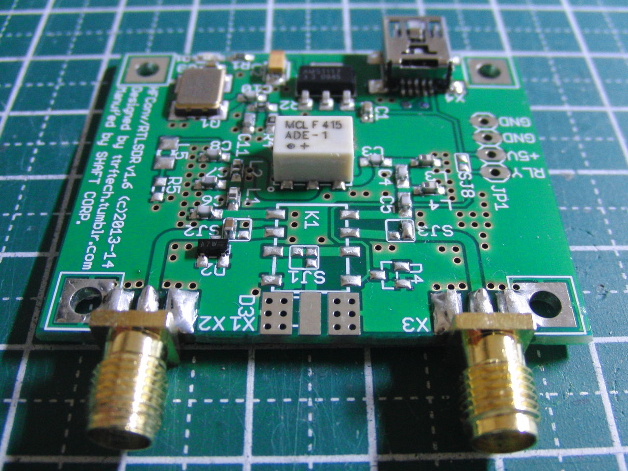 RTL-SDR# HF UP CONVERTER（HFコンバーター）ケースセット さすがにプロの仕事です。【HFコンバーター完成品、本日入荷