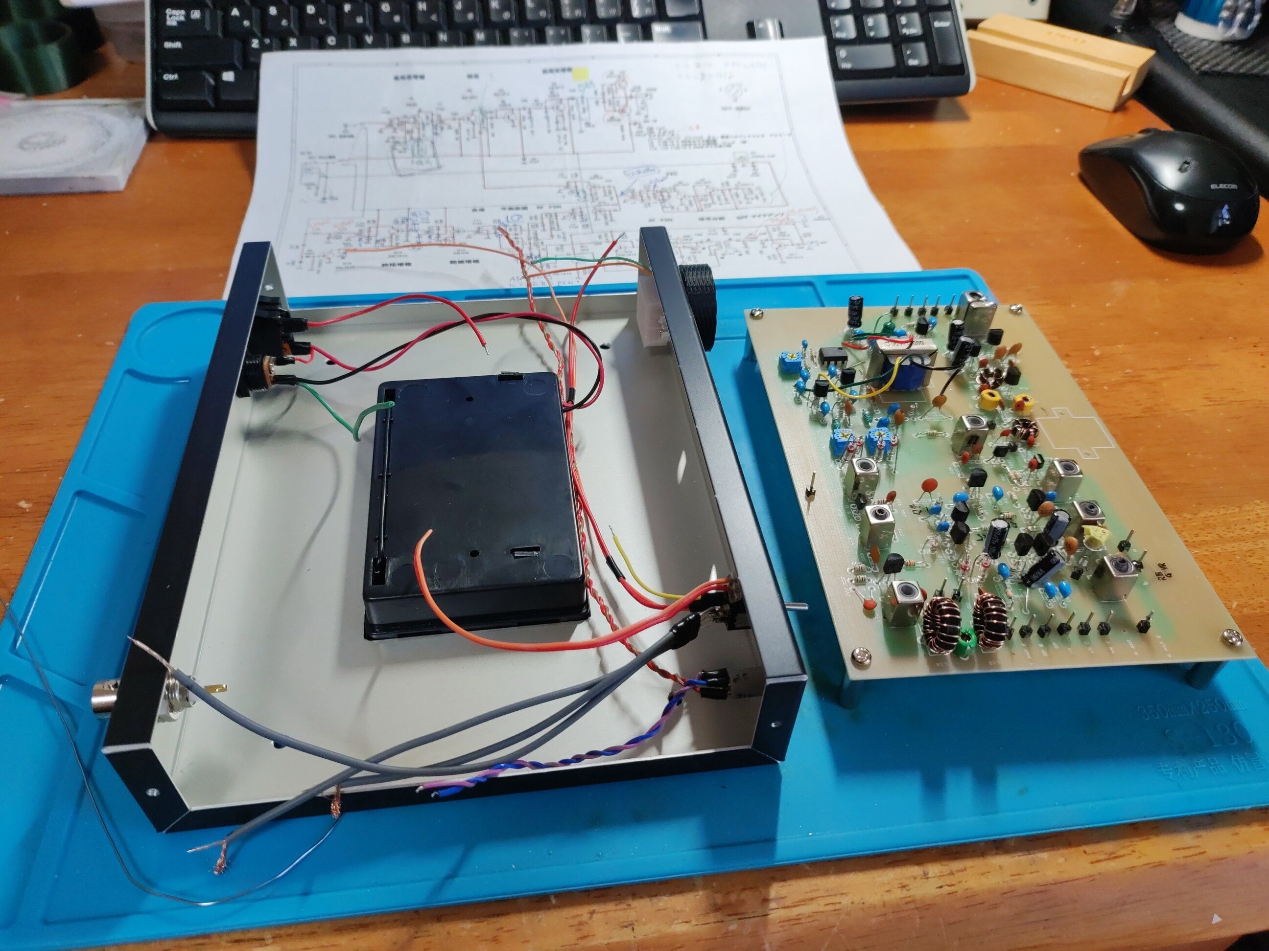 BITX40 7Mhz SSB(LSB)トランシーバーキット 7MHzSSBトランシーバーキットの製作(BITX40)