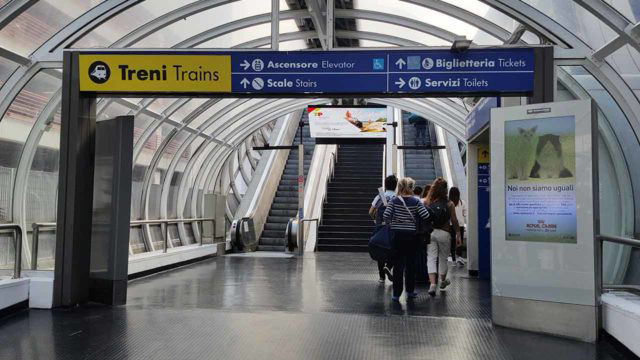 フィウミチーノ空港からローマ テルミニ駅まで レオナルドエクスプレスで Jalグローバルクラブへの道14 18 フィウミチーノ空港からローマ テルミニ駅まで レオナルドエクスプレスで Jalグローバルクラブへの道14 18