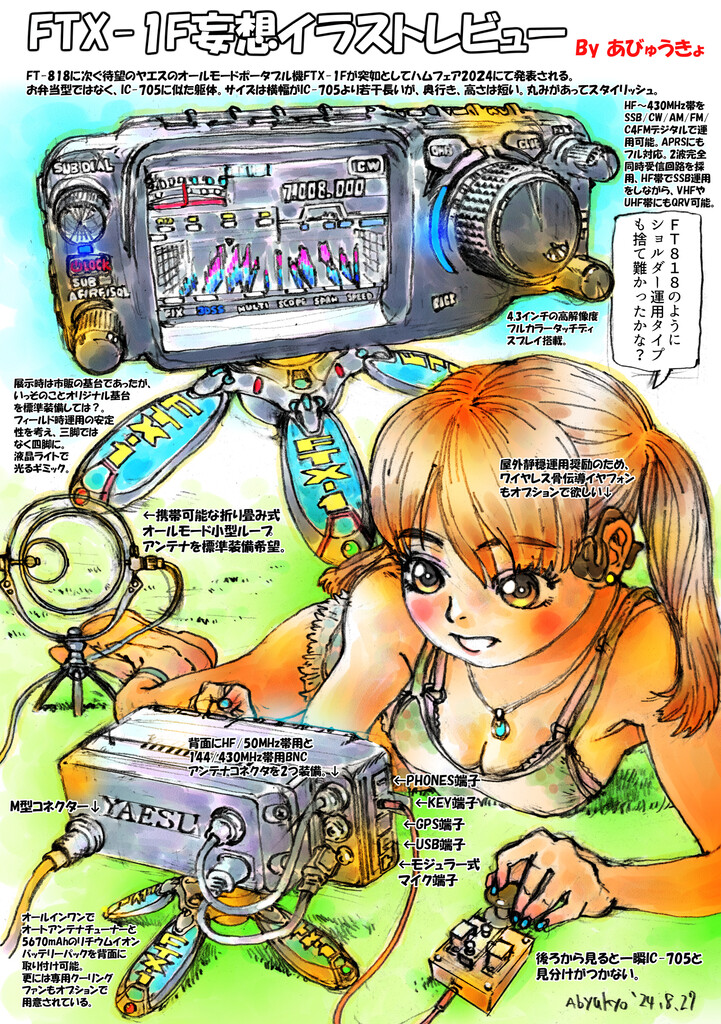 八重洲オールバンドポータブル機「FTX-1F」雑感 : jh1eaf 八重洲オールバンドポータブル機「FTX-1F」雑感 : jh1eaf