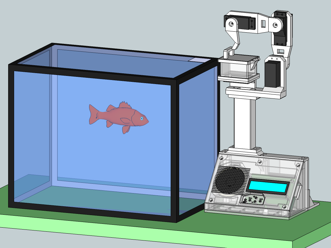 世界一器用な金魚餌やりロボットの製作 ある自作マニアの部屋