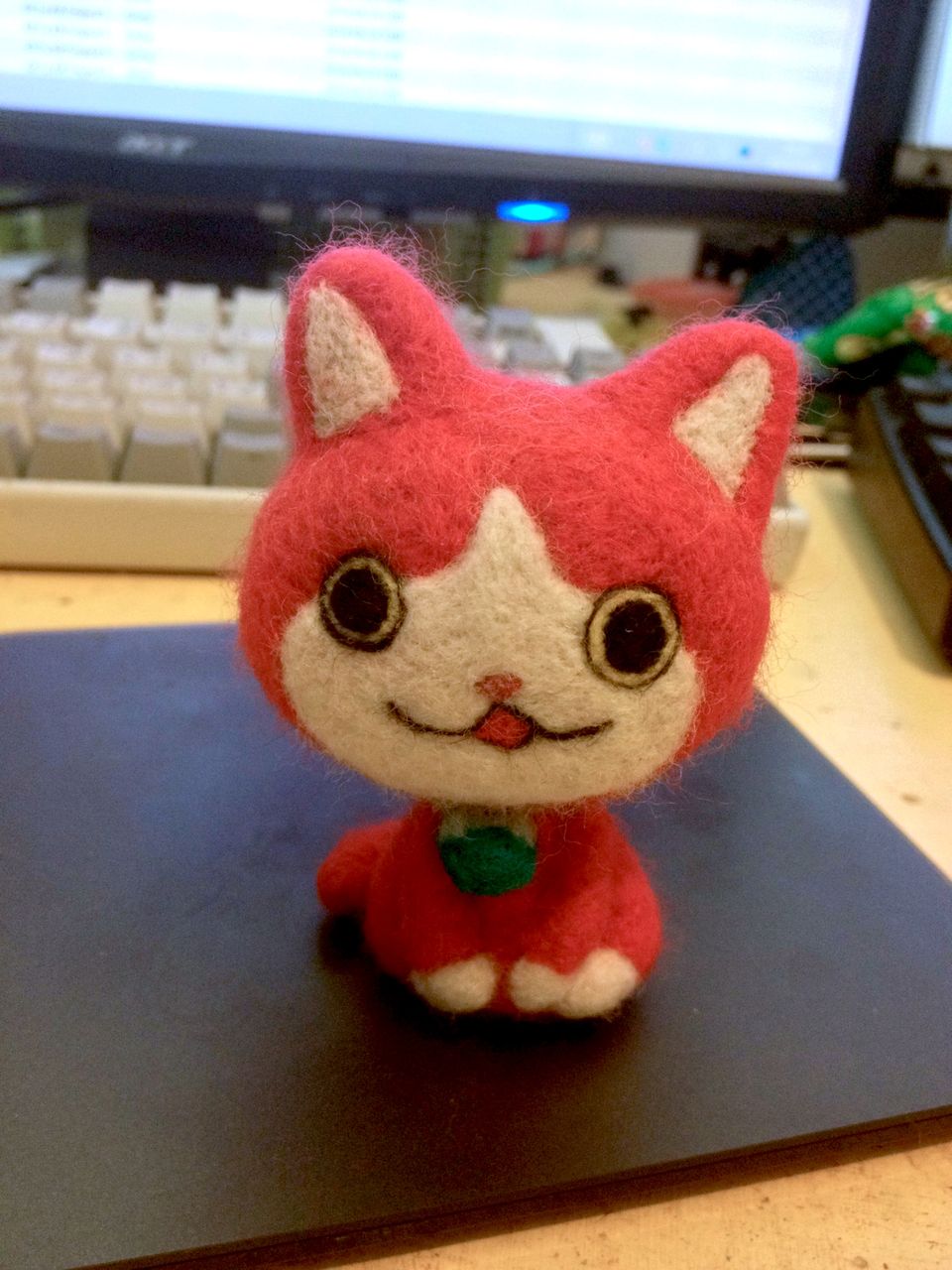 妖怪ウォッチ 羊毛で作られたジバニャン人形が可愛すぎるｗｗｗｗｗ 画像あり ジバコマ 妖怪ウォッチ2攻略まとめ