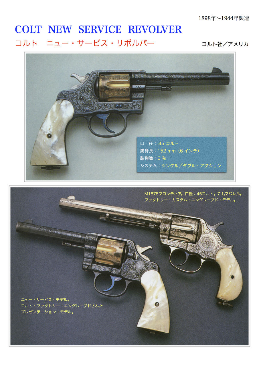 コルト ニュー・サービス&シューティング・マスター : 世界の名銃コレクション(年代順) コルト ニュー・サービス&シューティング・マスター : 世界の名銃コレクション(年代順)
