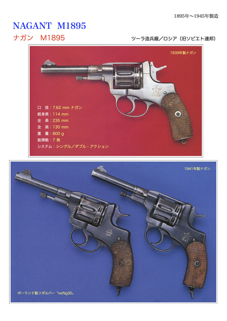 ナガン M15 世界の名銃コレクション 年代順