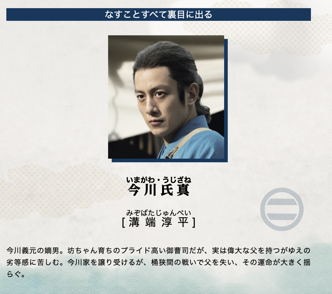 武将「今川 氏真」IMAGAWA Ujizane : 戦国武将「肖像・家紋」大辞典