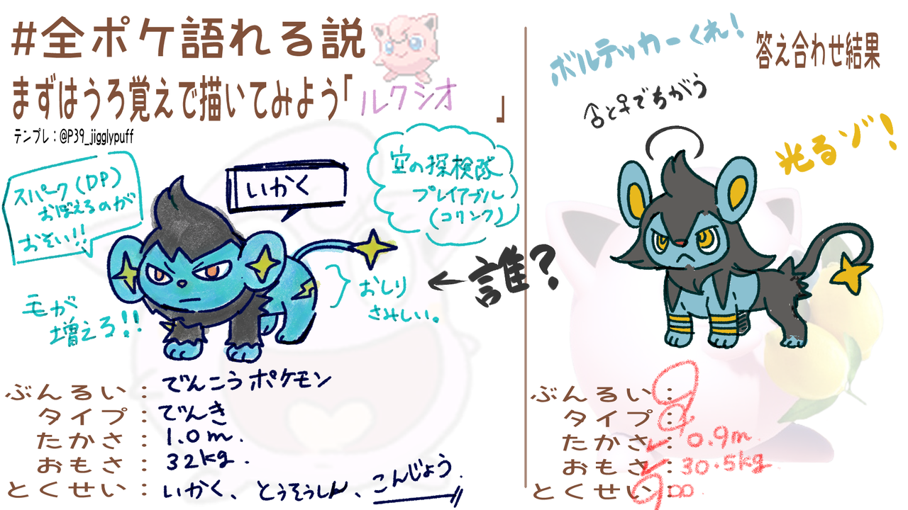 全ポケ描けて語れる説 ギャラリー 全ポケ語れる説 ちゅーと半端なジグリパフ 全ポケ描けて語れる説 ギャラリー 全ポケ語れる説 ちゅーと半端なジグリパフ