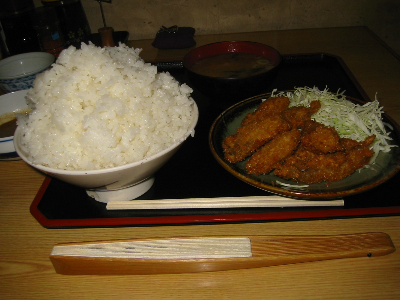カキフライ定食 ご飯マンガ盛り 地獄先生まーべの日記 名古屋デカ盛り日記