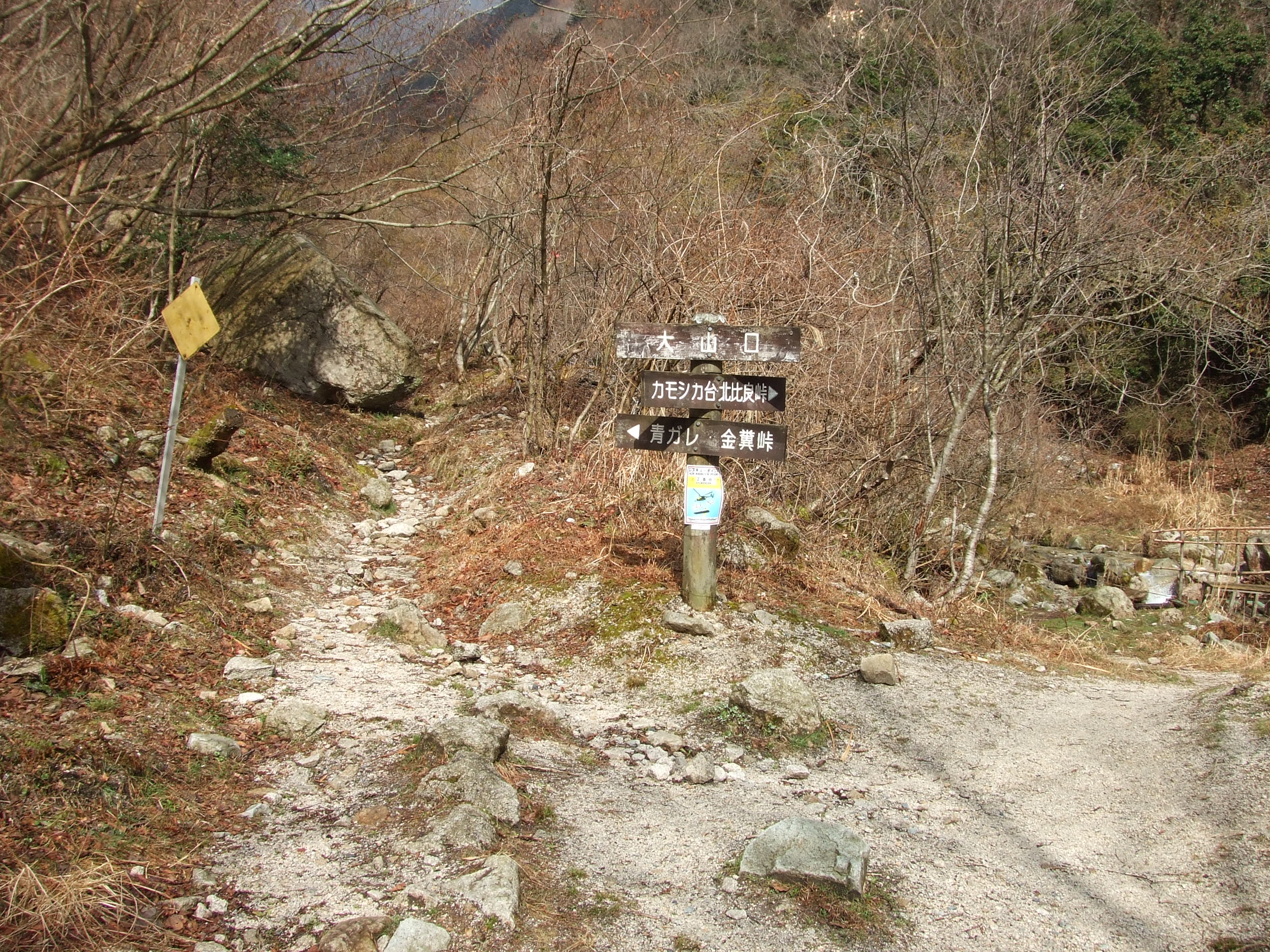 武奈ヶ岳 正面谷から西南稜 10 3 17 爺と婆の山行録