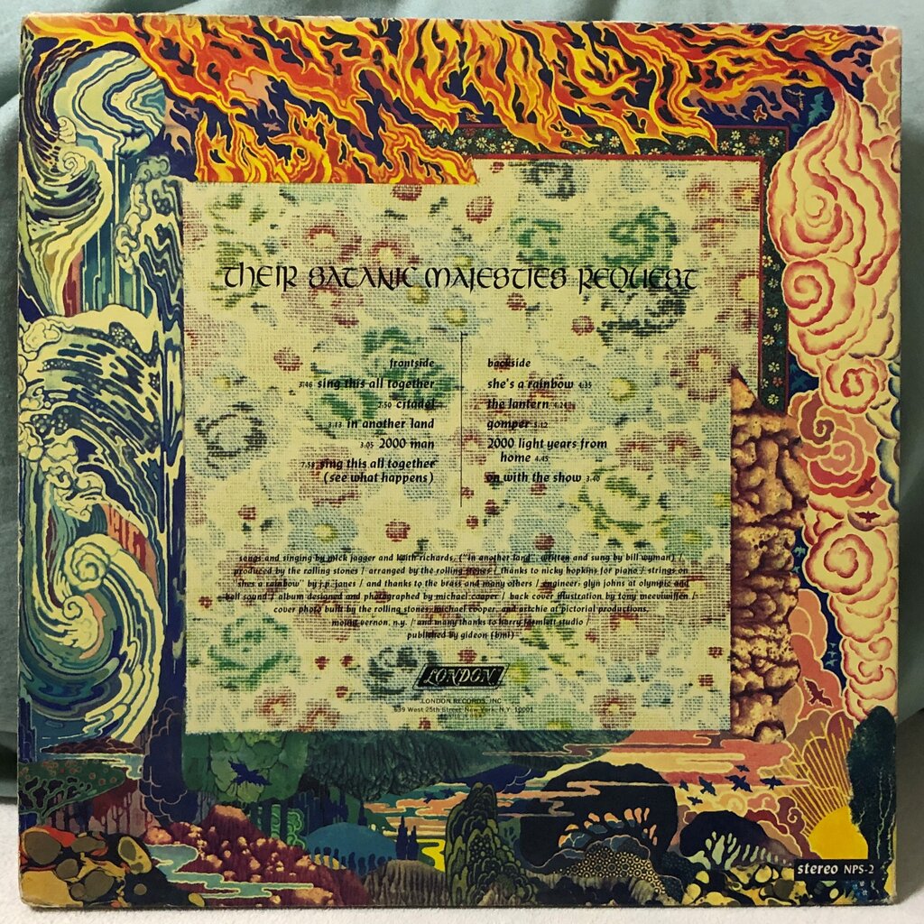 中古レコード入手情報：『Satanic Majesties』USオリジナル : 我