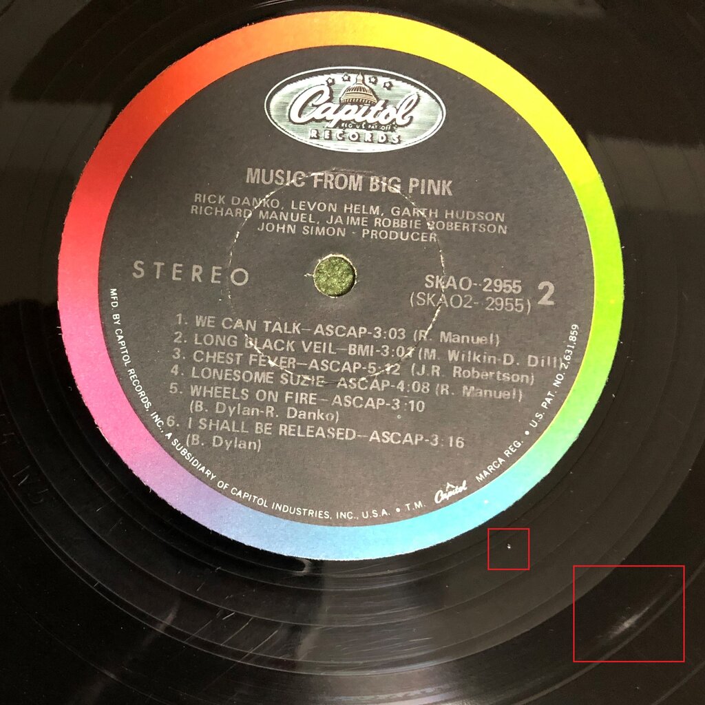 中古レコード入手情報：『Music From Big Pink』US盤 : 我が人生は