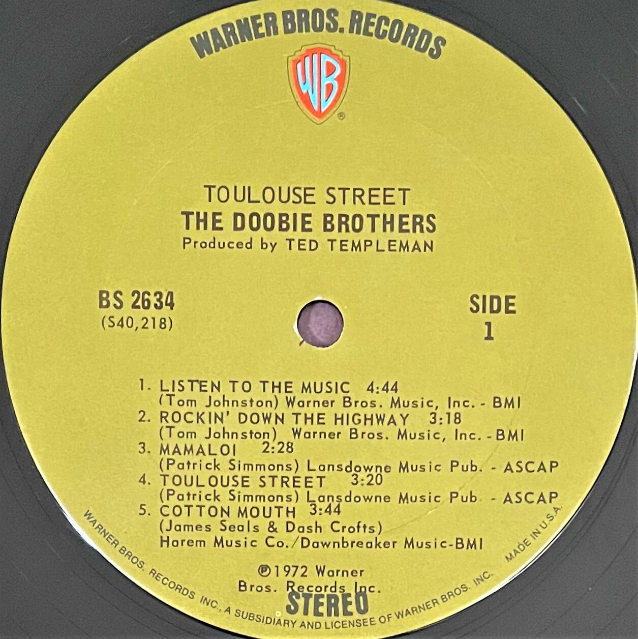 中古レコード入手状況：ドゥービー・ブラザーズ（1） : 我が人生は