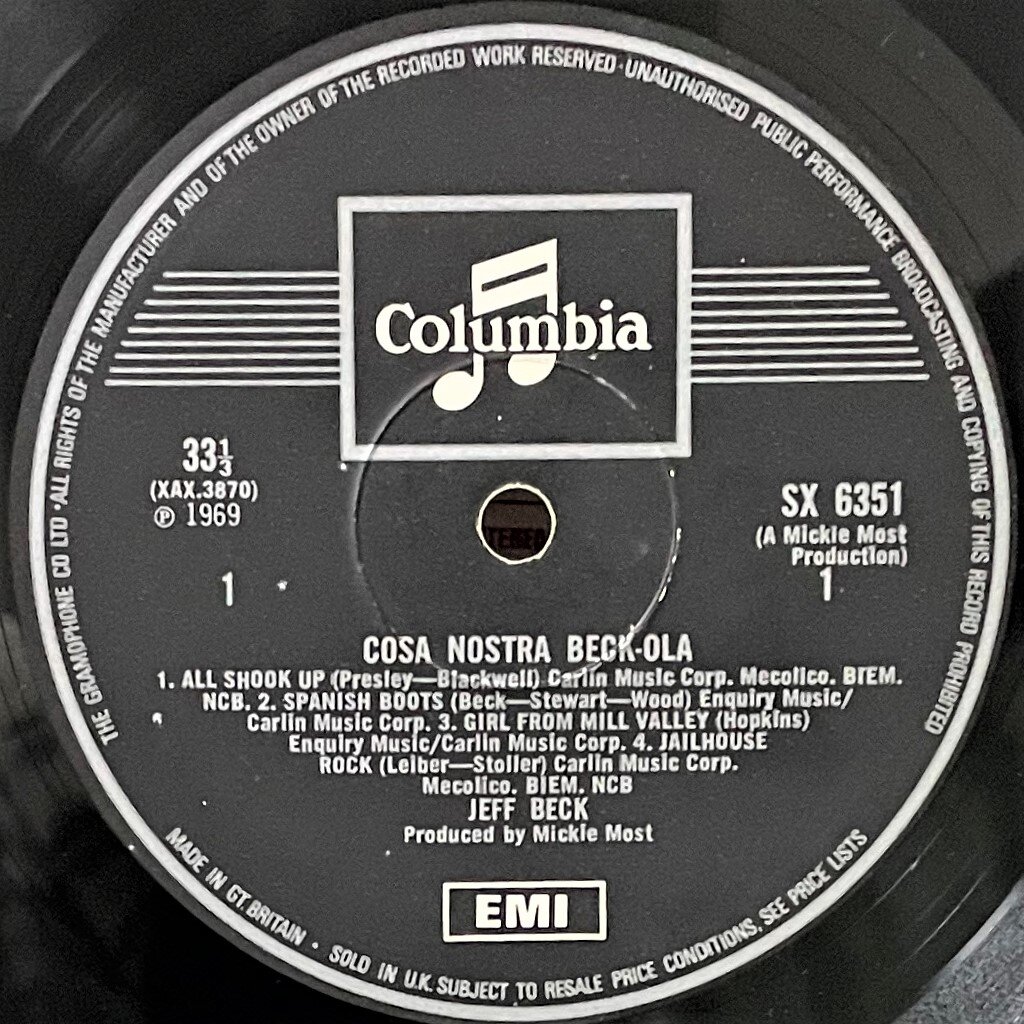 中古レコード入手情報：ジェフ・ベック① : 我が人生は、音楽と共に