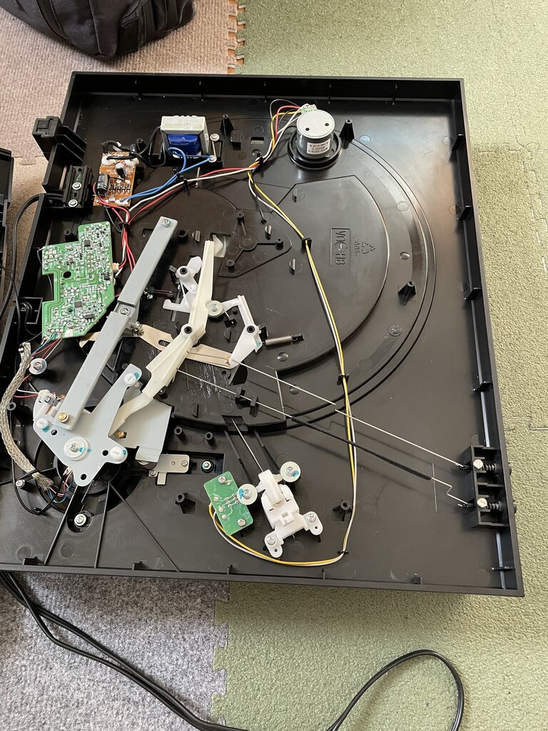 DENON DP-300F ターンテーブル【ジャンク修理ベース】新品ベルト交換済