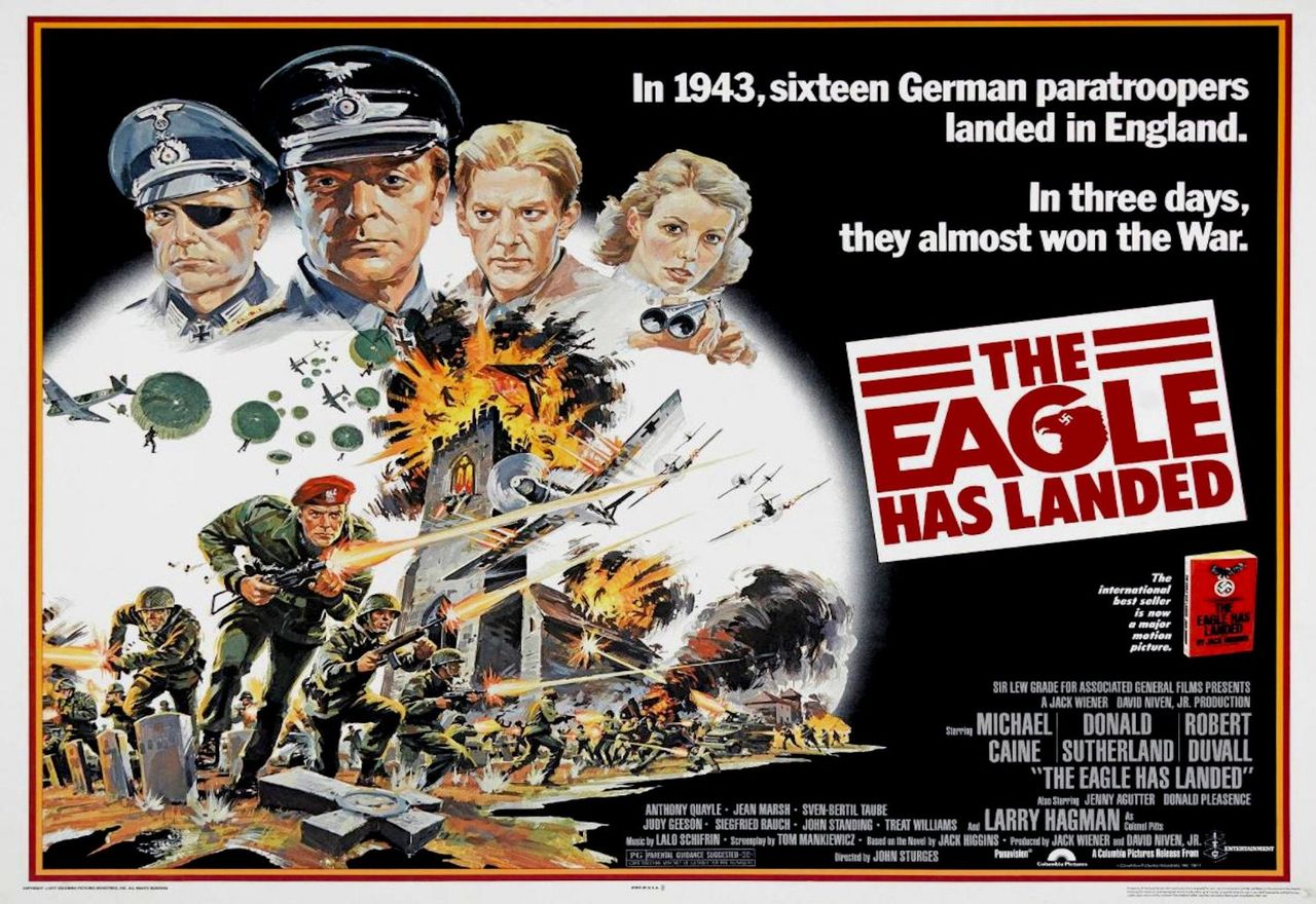 鷲は舞い降りた 1970年代後半の時代って 第二次世界大戦のドイツ軍を再評価 しようと言う動きが加速 の品のあるお洒落な戦争映画でした 燃えよ 映画論