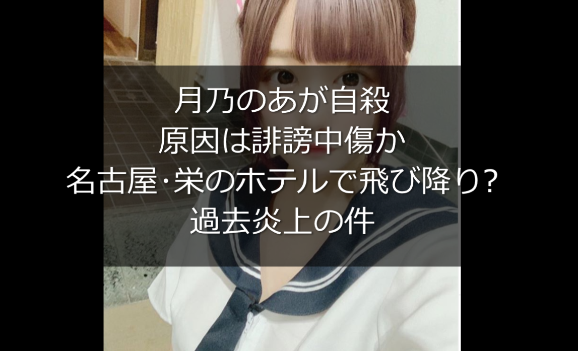 衝撃 18歳の地下アイドル 月乃のあ さん 飛び降り自殺 芸能まとめニュース速報 衝撃 18歳の地下アイドル 月乃のあ さん 飛び降り自殺 芸能まとめニュース速報