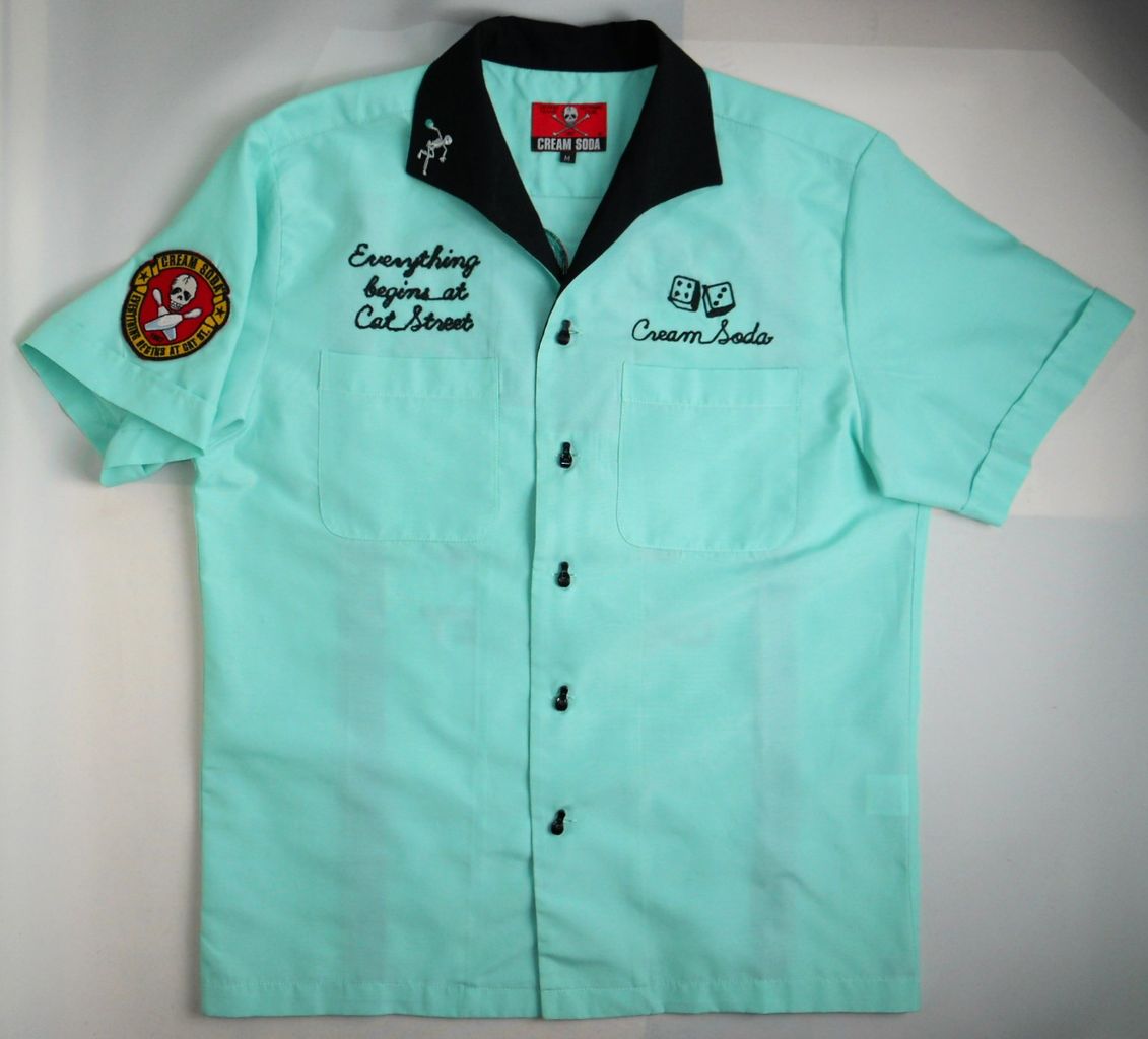 かんたんラ creamsoda クリームソーダ timmy ボーリングシャツの通販 買い正規店 CREAM 刺繍クリームソーダ「ボーリングシャツ半袖」 SODA Tシャツ/カットソー(半袖/袖なし)