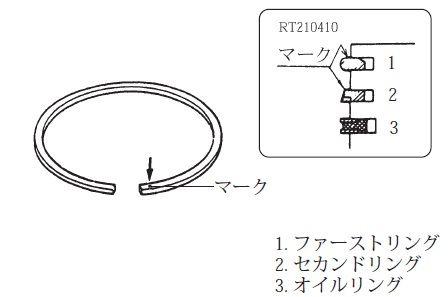 ジムニーJB23_K6A_ピストンリング組付け方法1