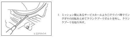 ジムニーJB23_クランク回り止め