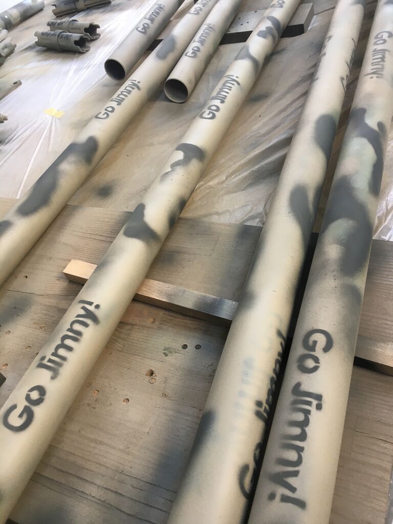 ルーフデッキキャンプ用単管パイプ類の塗装 ジムニーシエラ Jb43日記