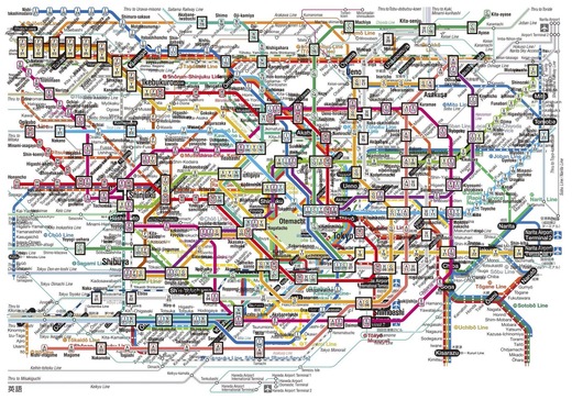 画像 東京五輪 海外向け路線図 に外国人卒倒ｗｗｗ もはや地図と言うより絵画 マラソン速報