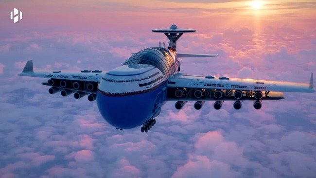 空飛ぶホテル スカイ・クルーズ コンセプト映像 原子力 飛行機に関連した画像-01