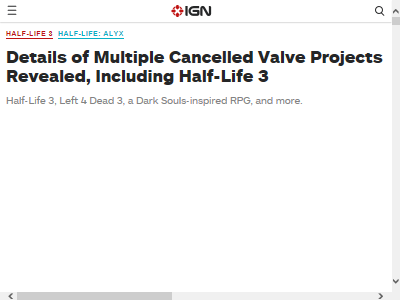 Valve　開発中止　タイトル　L4D　L4D3に関連した画像-02