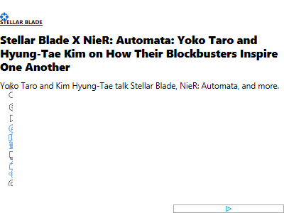 NieR Yokootaro Stellar Blade Highly Acclaimed Kim Hyun Tae Interview related image-02