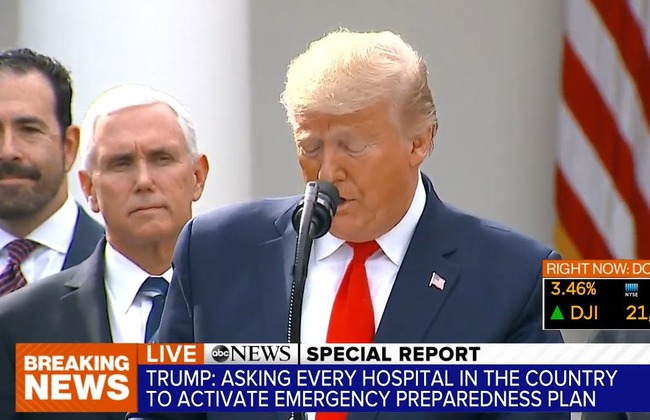 トランプ大統領 アメリカ 新型コロナウイルス 非常事態宣言に関連した画像-01
