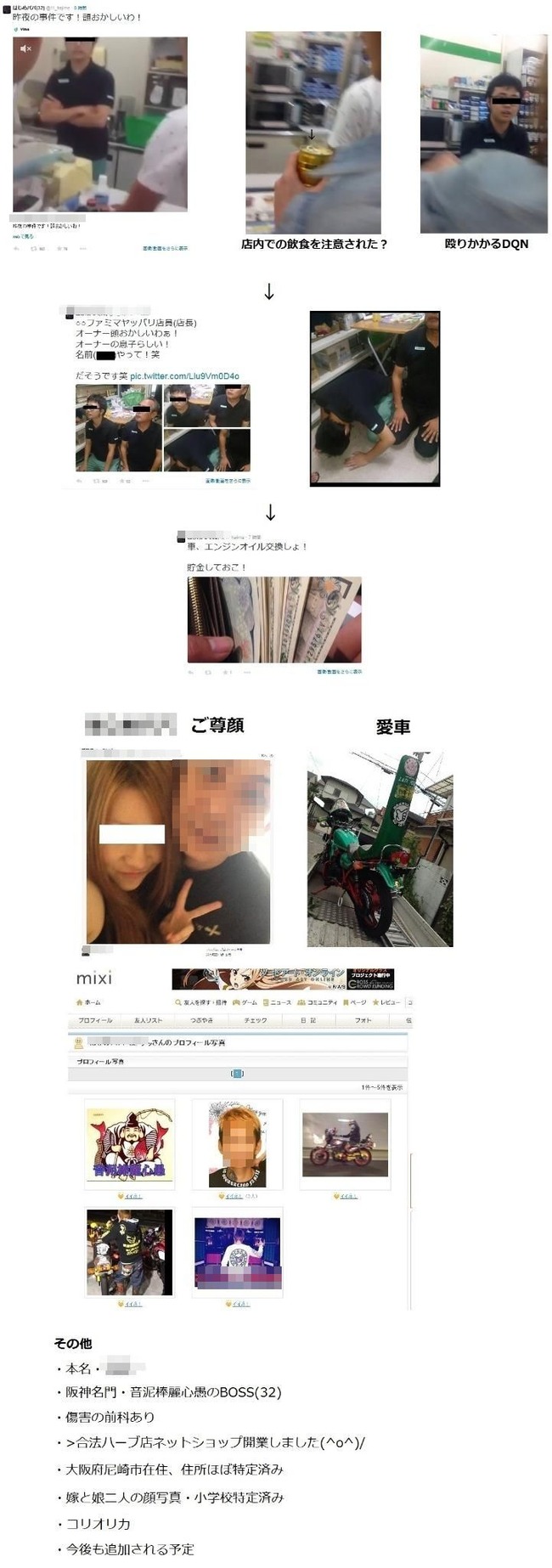 動画あり Dqnがファミマ店内で飲食 店員が注意 Dqn逆ギレ 店員と店長に土下座強要 現金ゲット オレ的ゲーム速報 刃