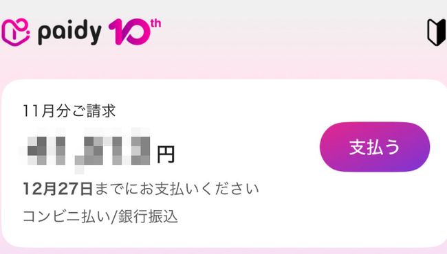 ペイディー　paidy　後払い　タダ　女子に関連した画像-01